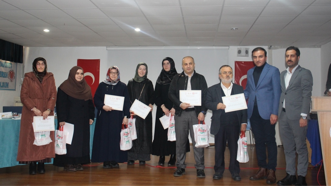 Mesleki Yarışmalar Ödül Töreni, İlimiz Salim Dursunoğlu Anadolu İmam Hatip Lisesinde Gerçekleştirildi..